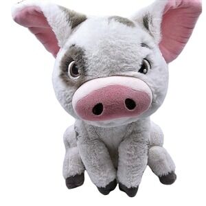 DISNEY STORE Moana Pua Pig Plush Stuffed Animal Large 15" Authentic Soft